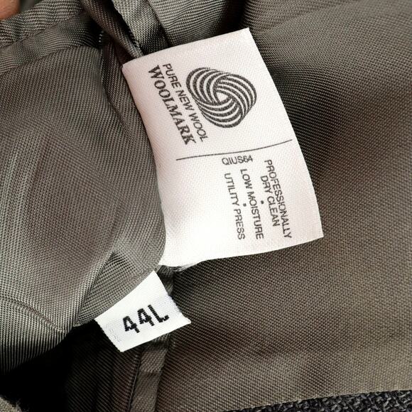 Hart Schaffner Marx Sport Coat Mens 44L Gray Wool Tweed Comfort Jacket Lined Vtg - Picture 4 of 16